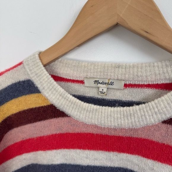 Madewell Cardiff Striped Crewneck Sweater in Coziest Yarn‎ Size Small - Picture 4 of 9